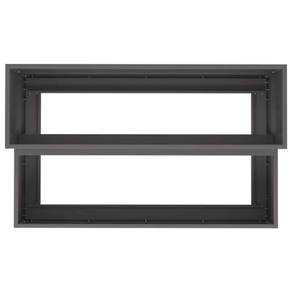 Vaso da giardino Nero 100 x 60 x 45 cm