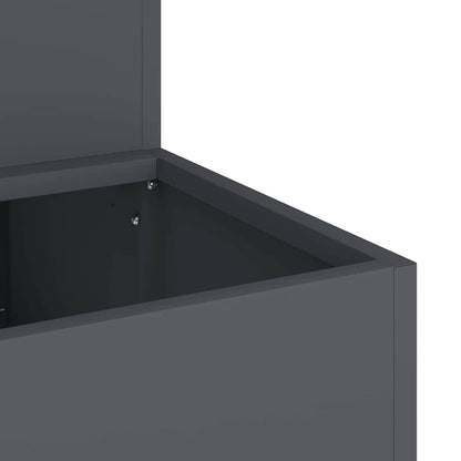 Vaso da giardino Antracite 100 x 60 x 45 cm