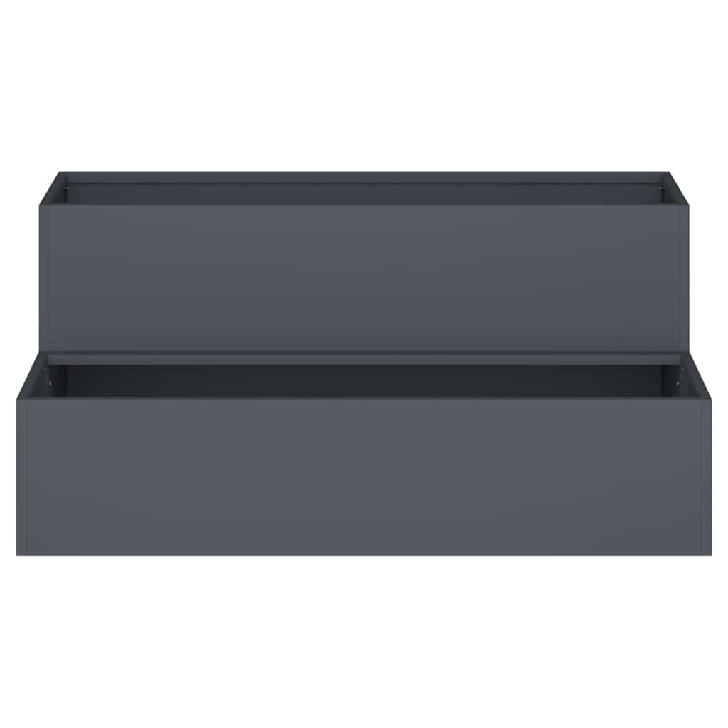Vaso da giardino Antracite 100 x 60 x 45 cm