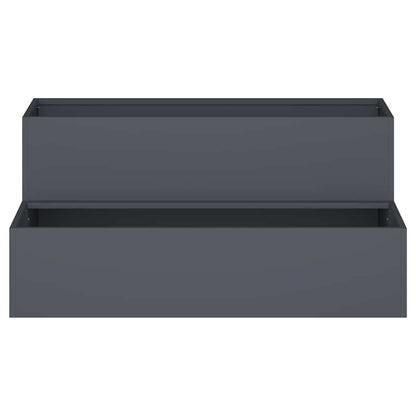 Vaso da giardino Antracite 100 x 60 x 45 cm