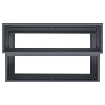 Vaso da giardino Antracite 100 x 60 x 45 cm