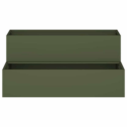 Vaso da giardino Verde oliva 100 x 60 x 45 cm