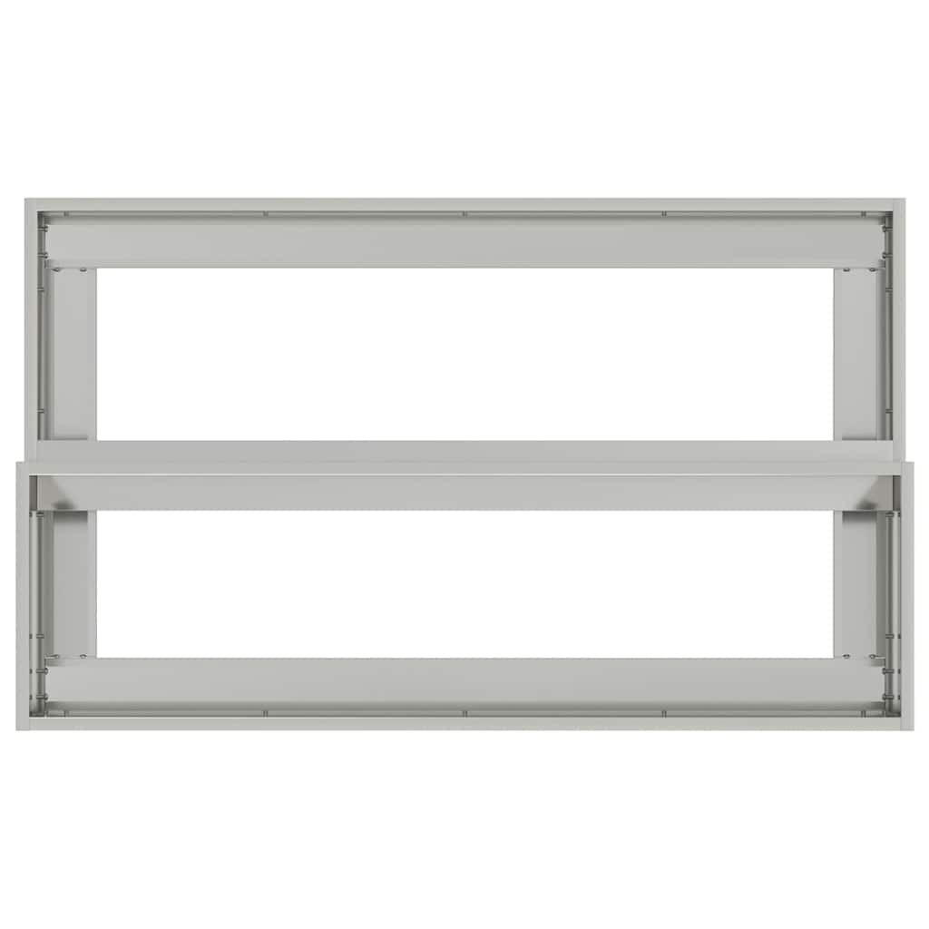 Vaso da giardino Argento 100 x 60 x 45 cm Acciaio zincato