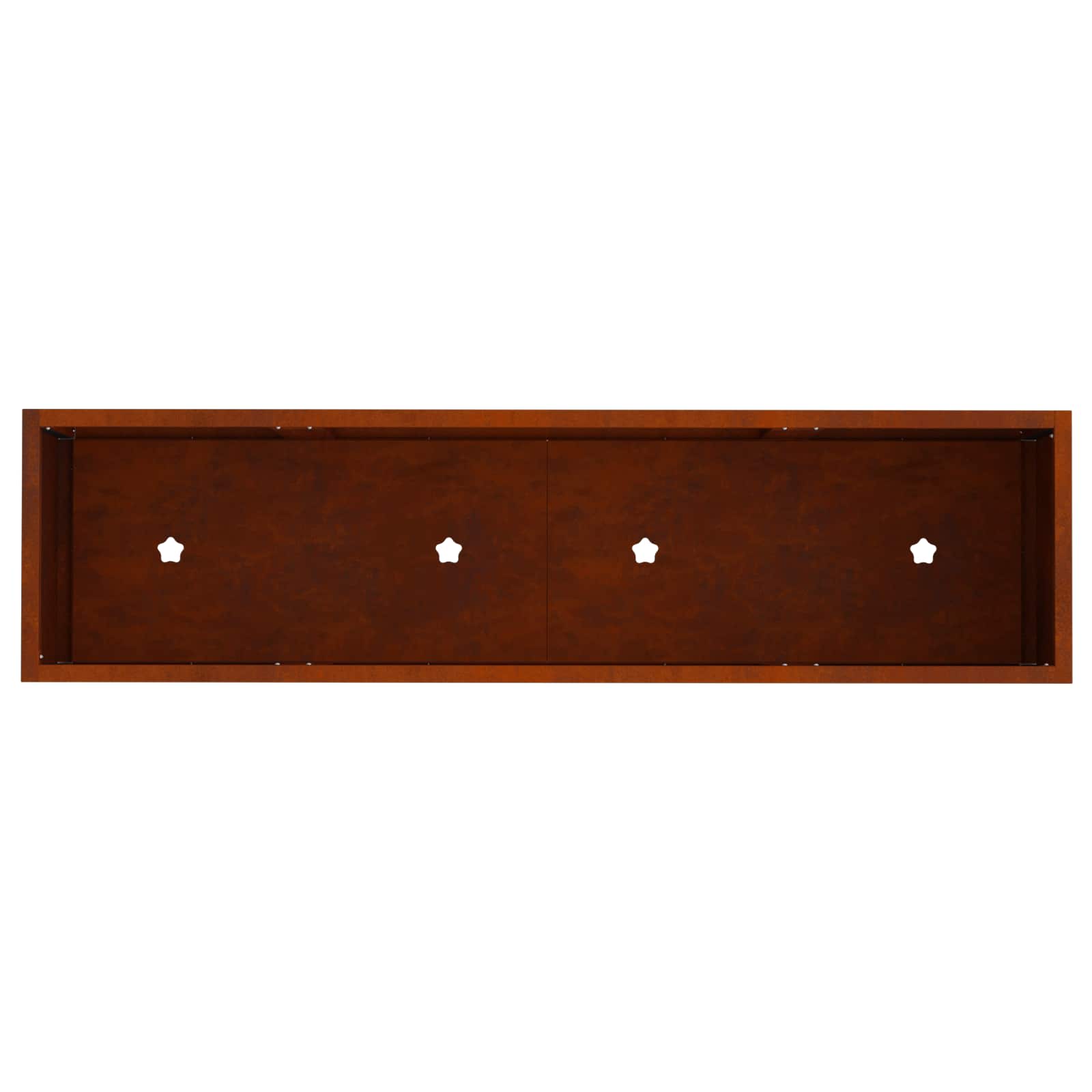 Vaso da Giardino Rialzato Ruggine 100 x 26 x 82 cm | homemem39