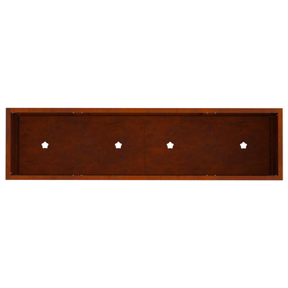 Vaso da Giardino Rialzato Ruggine 100 x 26 x 82 cm | homemem39