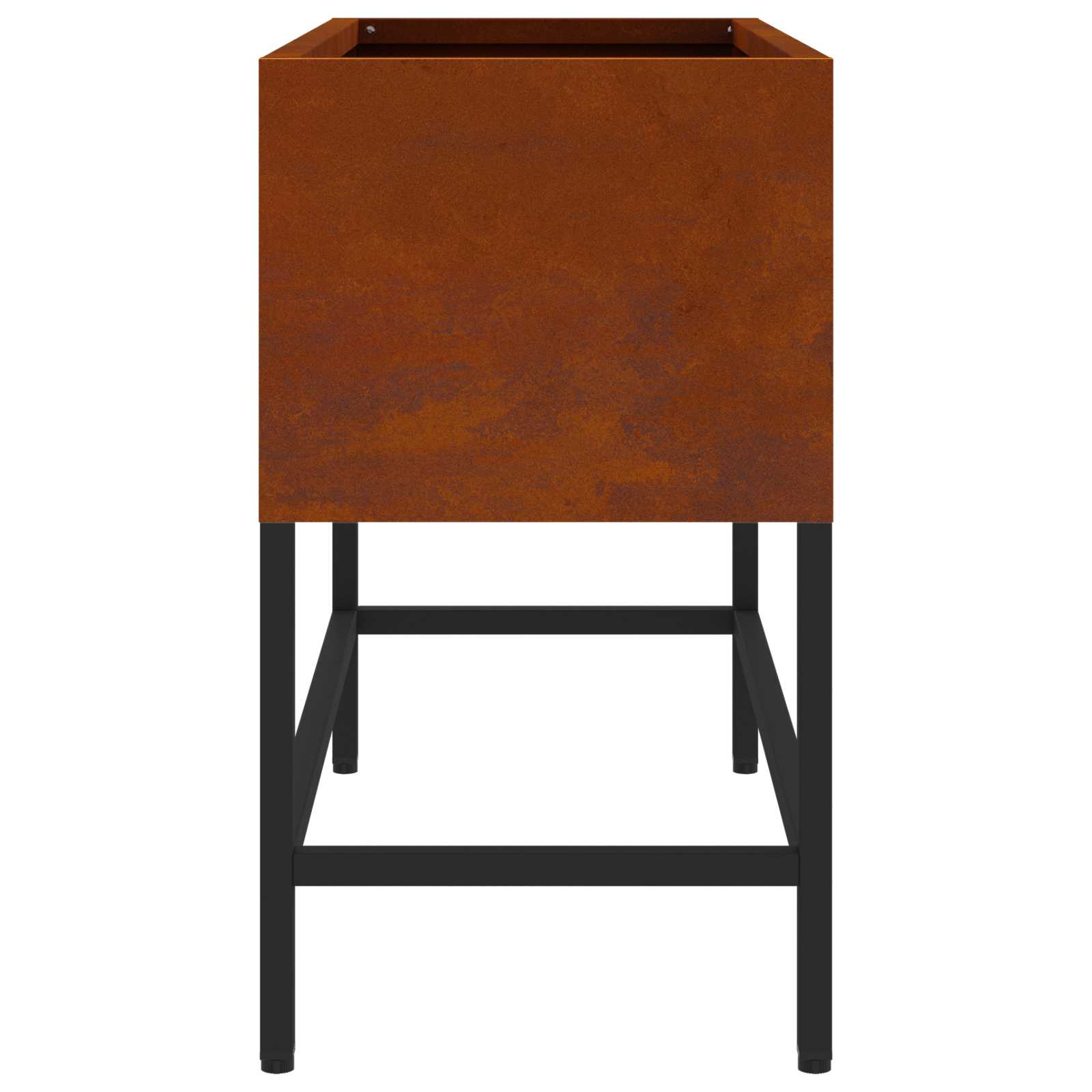 Vaso da Giardino Rialzato Ruggine 60 x 26 x 45 cm | homemem39