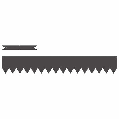 Bordura per Prato 10 pcs Nero 100 x 0.05 x 20 cm