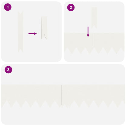 Bordura per Prato 10 pcs Bianco 100 x 0.05 x 20 cm