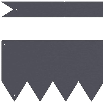 Bordura per Prato 10 pcs Antracite 100 x 0.05 x 20 cm