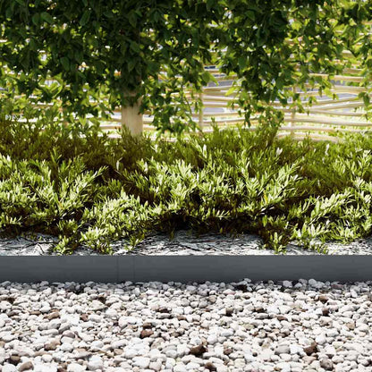 Bordura per Prato 50 pcs Antracite 100 x 0.05 x 20 cm