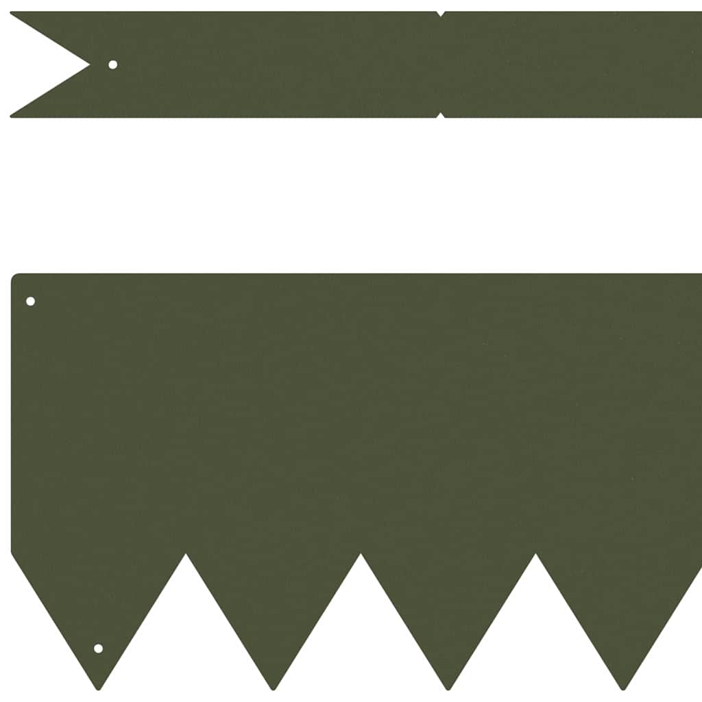 Bordura per Prato 20 pcs Verde oliva 100 x 0.05 x 20 cm