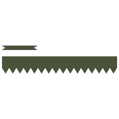 Bordura per Prato 50 pcs Verde oliva 100 x 0.05 x 20 cm