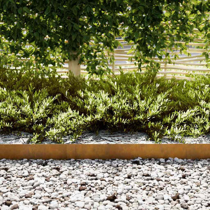 Bordura per Prato 20 pcs Marrone 100 x 0.05 x 20 cm