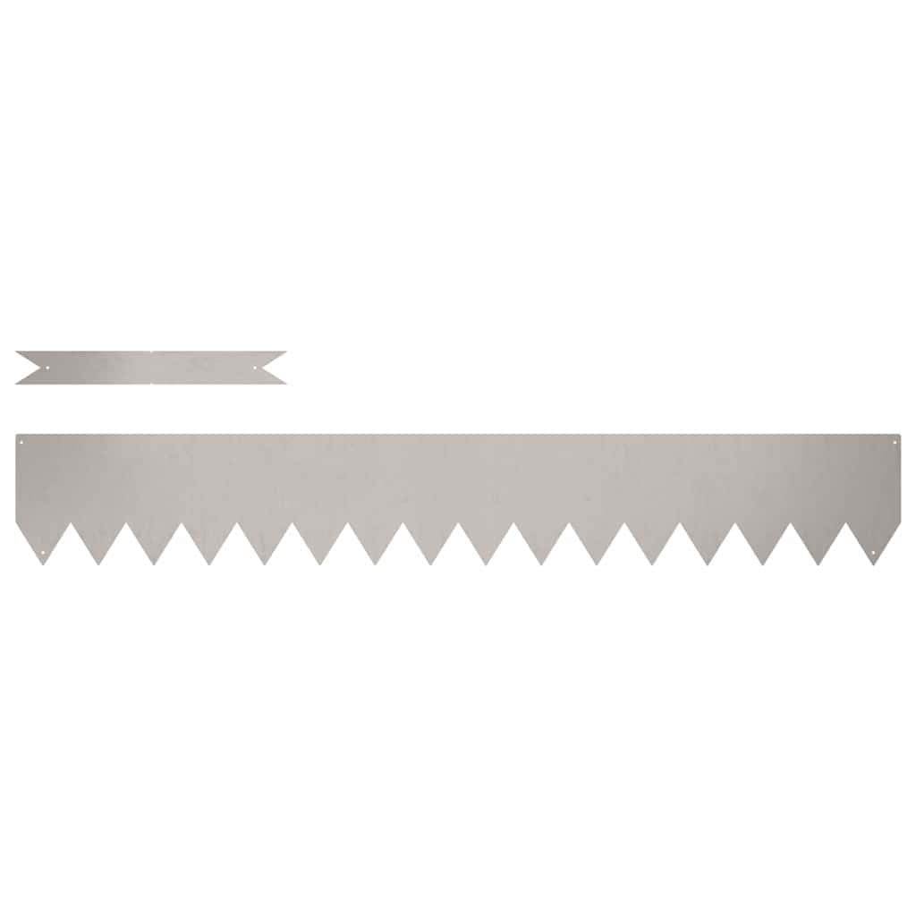 Bordura per Prato 20 pcs Marrone 100 x 0.05 x 20 cm