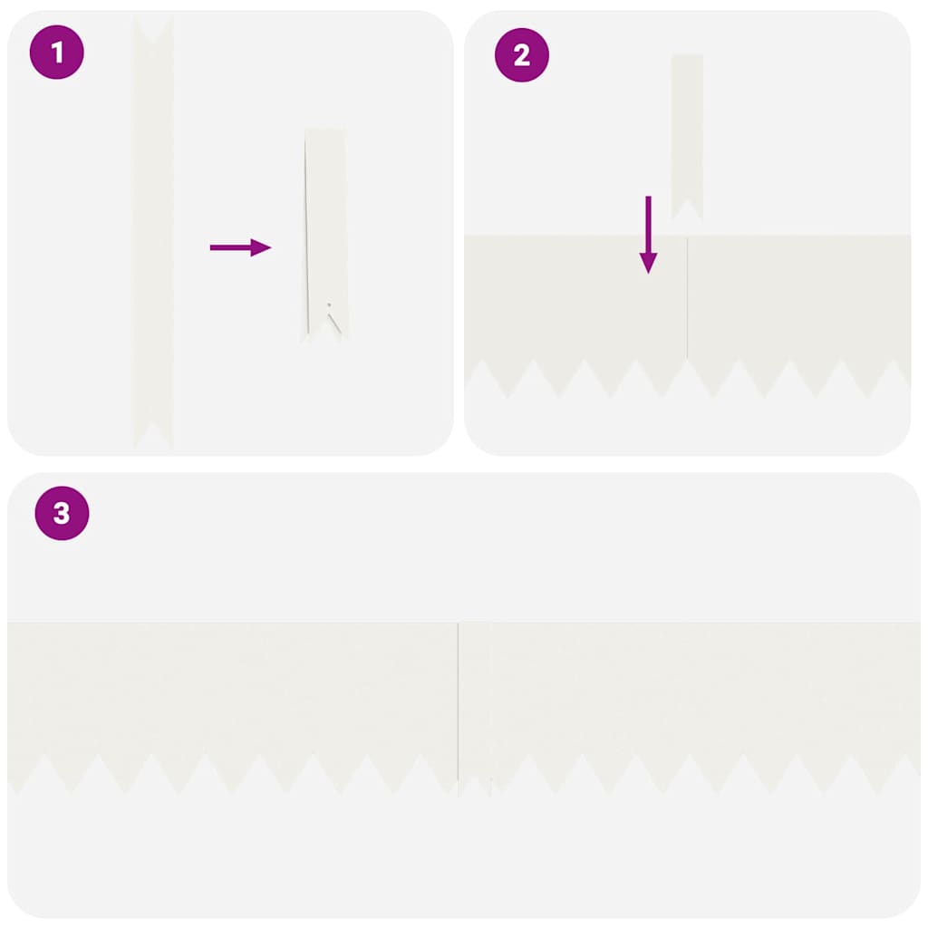 Bordura per Prato 10 pcs Bianco 100 x 0.05 x 20 cm