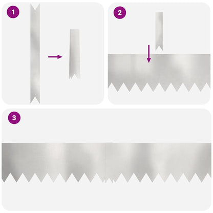 Bordura per Prato 10 pcs Argento 100 x 0.05 x 20 cm