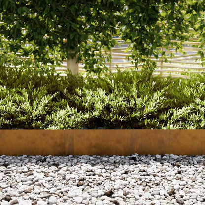 Bordura per Prato 10 pcs Marrone 100 x 0.05 x 20 cm