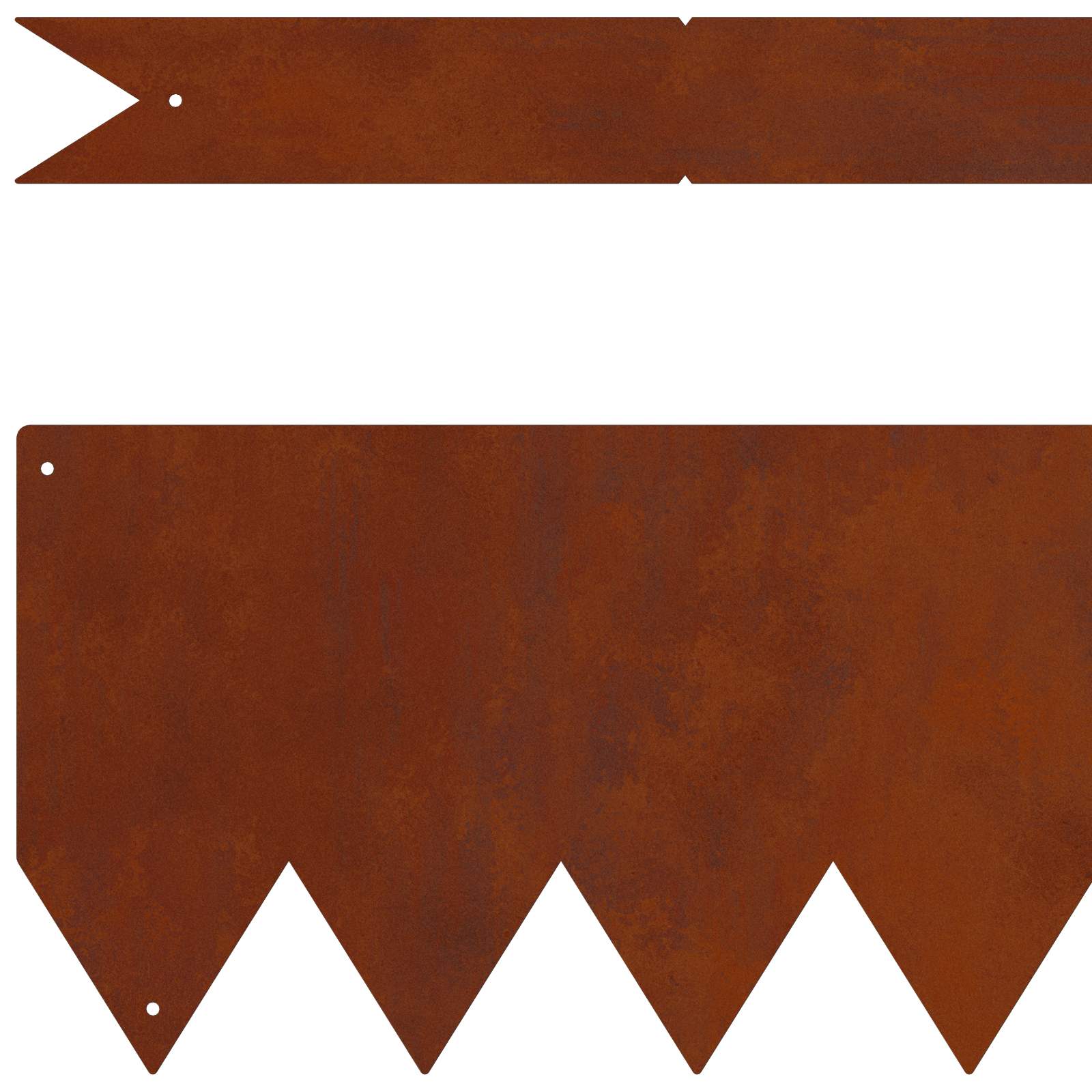 Bordura per Prato 20 pcs Marrone 100 x 0.05 x 20 cm | homemem39