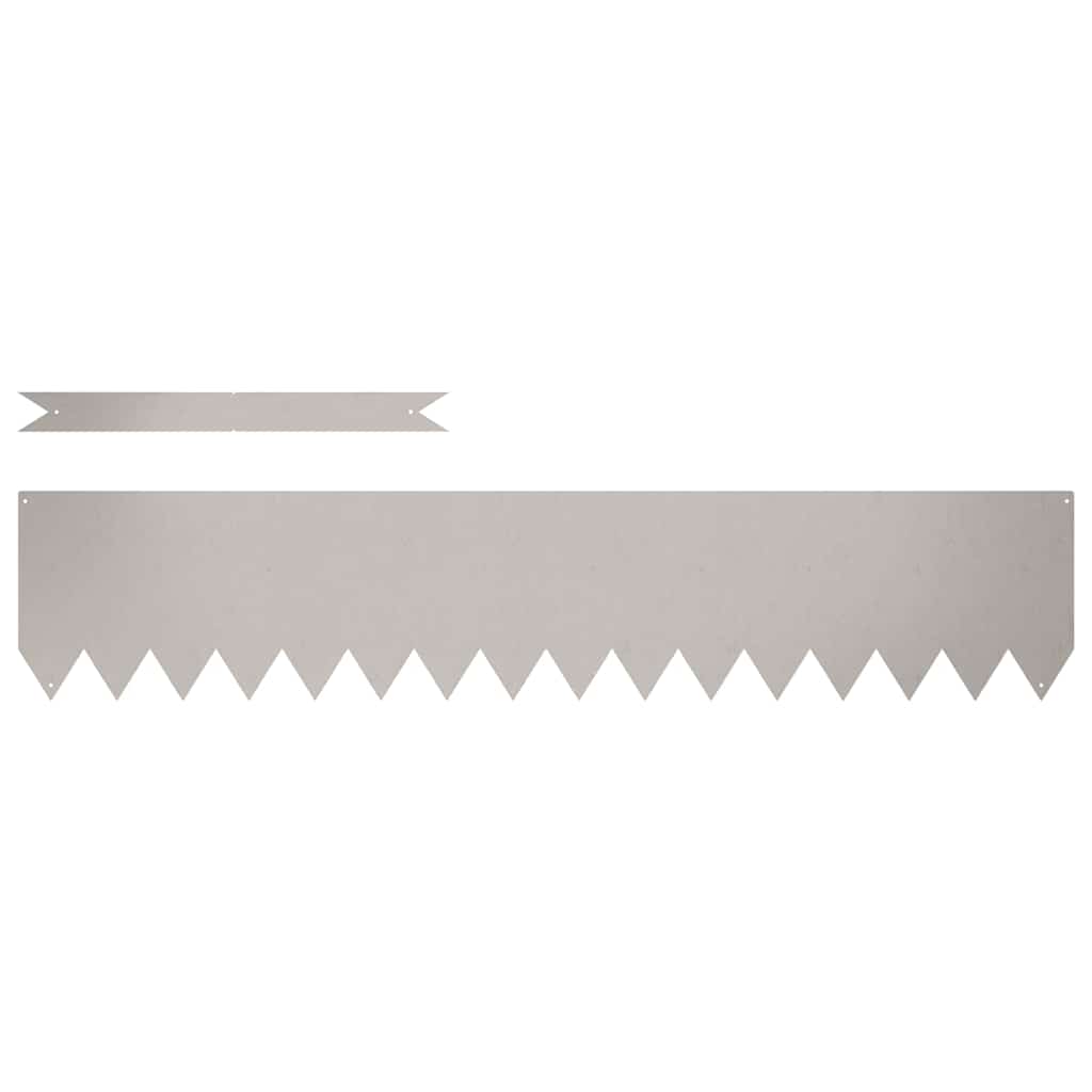 Bordura per Prato 30 pcs Marrone 100 x 0.05 x 20 cm