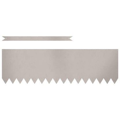 Bordura per Prato 10 pcs Marrone 100 x 0.05 x 20 cm