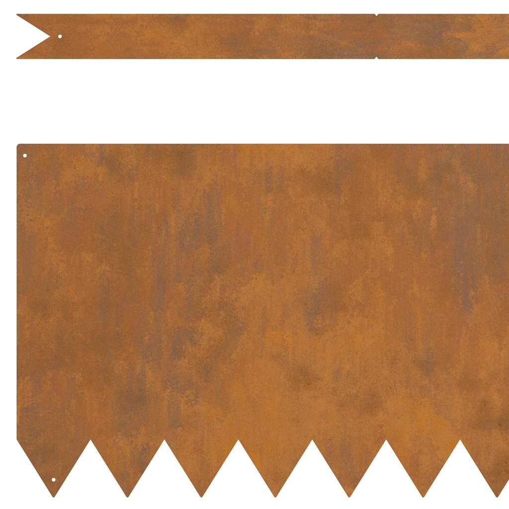 Bordura per Prato 20 pcs Marrone 100 x 0.05 x 20 cm