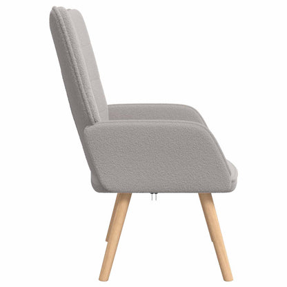 poltrona Grigio chiaro 62 x 67 x 95,5 cm Tessuto Sherpa | homemem39
