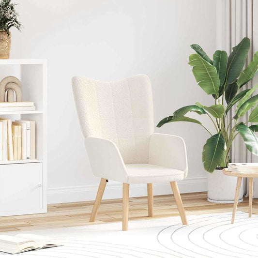 poltrona Crema 62 x 67 x 95,5 cm Tessuto Sherpa | homemem39