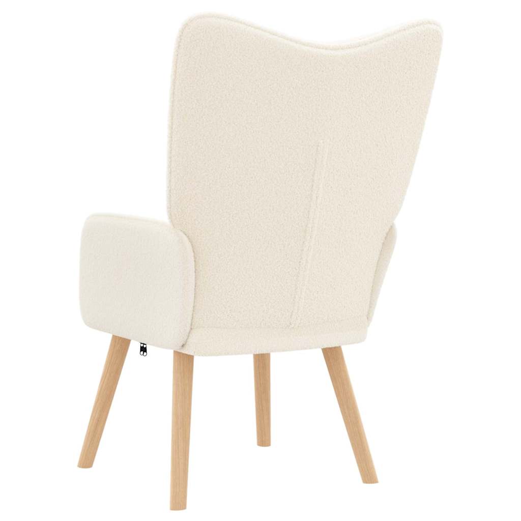 poltrona Crema 62 x 67 x 95,5 cm Tessuto Sherpa | homemem39