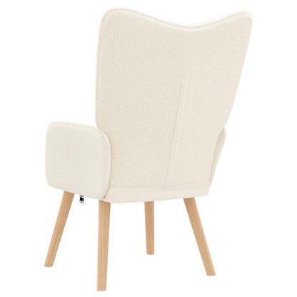 poltrona Crema 62 x 67 x 95,5 cm Tessuto Sherpa | homemem39