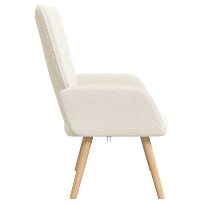 poltrona Crema 62 x 67 x 95,5 cm Tessuto Sherpa | homemem39