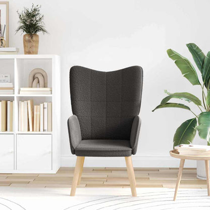 Sedia rilassante Grigio scuro 62 x 67 x 95.5 cm Tessuto - homemem39