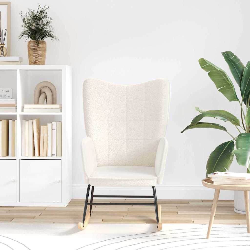 Sedia rilassante Crema 61 x 78 x 98 cm Tessuto - homemem39