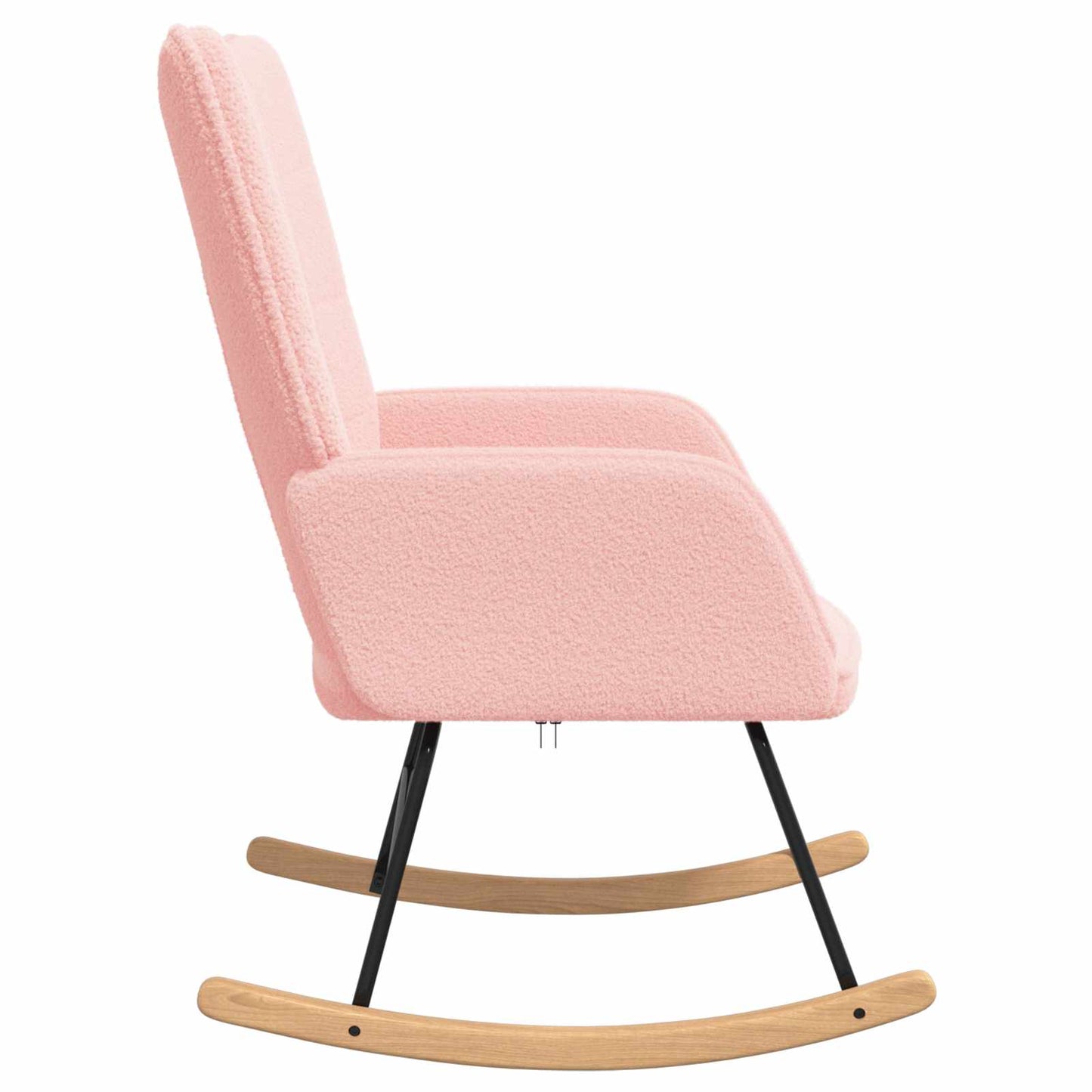 Sedia a dondolo Rosa Tessuto Sherpa | homemem39