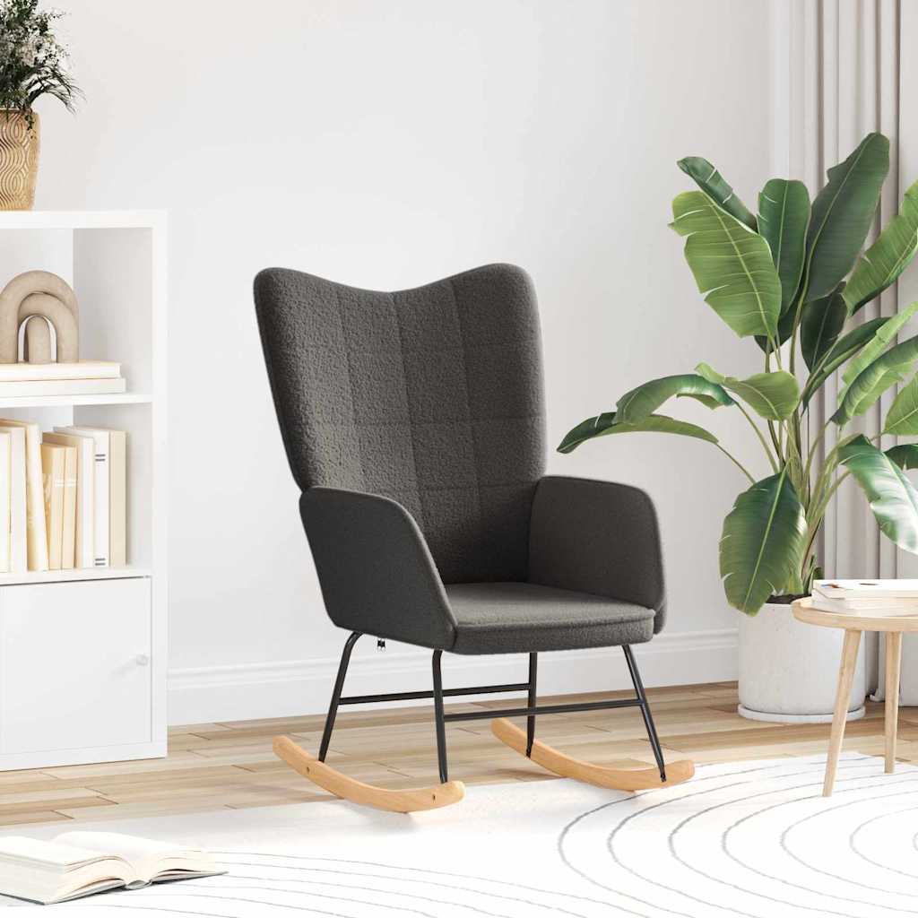 Sedia rilassante Grigio scuro 61 x 78 x 98 cm Tessuto - homemem39