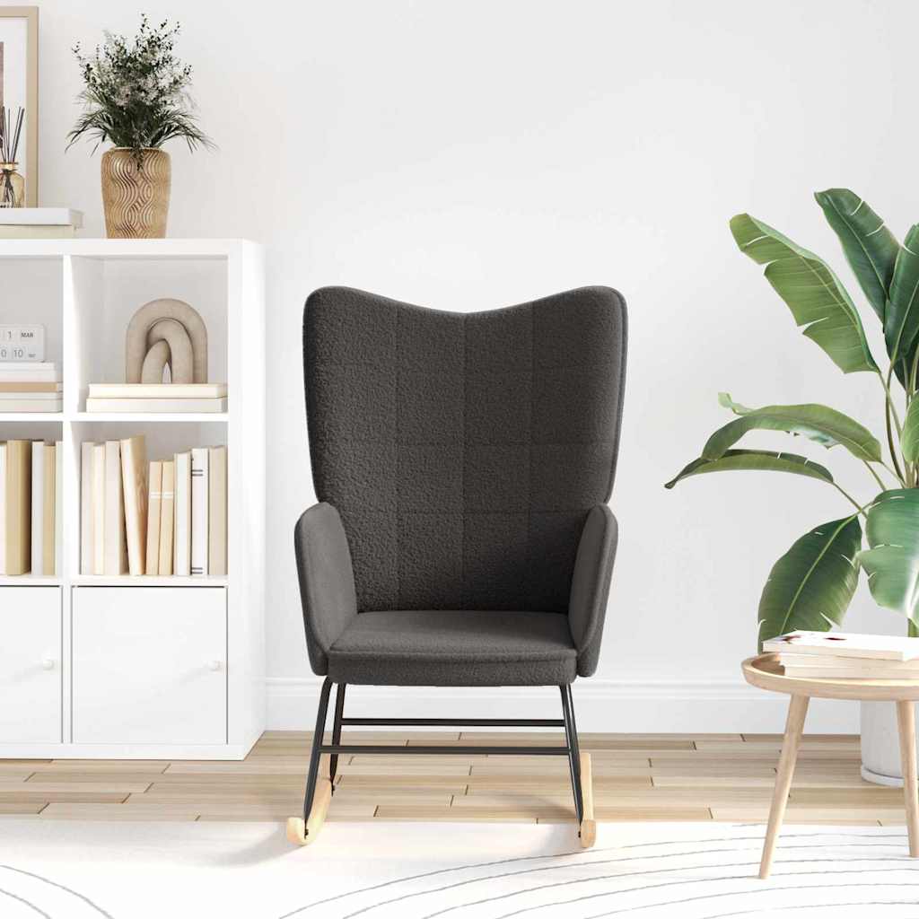 Sedia rilassante Grigio scuro 61 x 78 x 98 cm Tessuto - homemem39