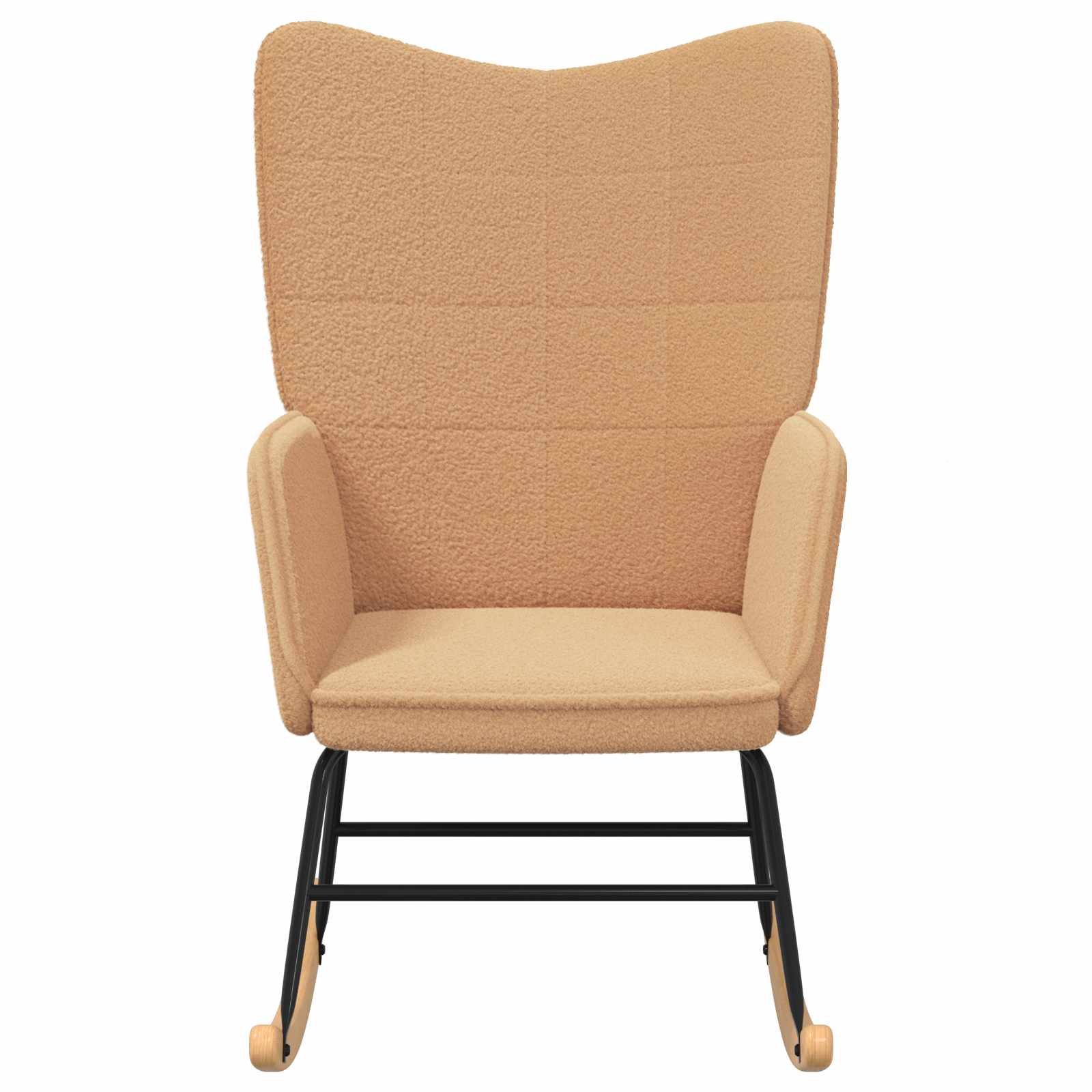 Sedia a dondolo Beige Tessuto Sherpa | homemem39