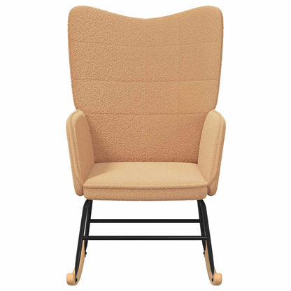 Sedia a dondolo Beige Tessuto Sherpa | homemem39