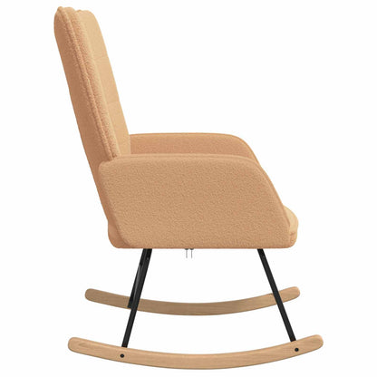 Sedia a dondolo Beige Tessuto Sherpa | homemem39