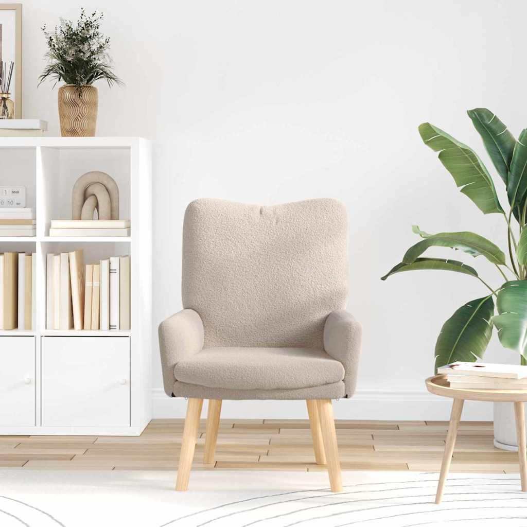 Sedia rilassante Grigio chiaro 63 x 67 x 94 cm Tessuto - homemem39