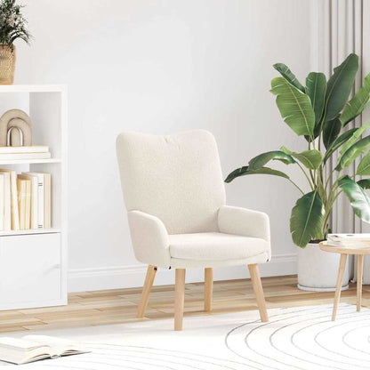 poltrona Crema 63 x 67 x 94 cm Tessuto di Pecora e Plywood | homemem39
