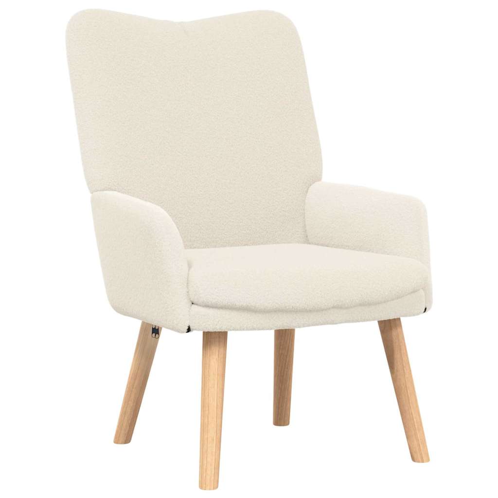 poltrona Crema 63 x 67 x 94 cm Tessuto di Pecora e Plywood | homemem39