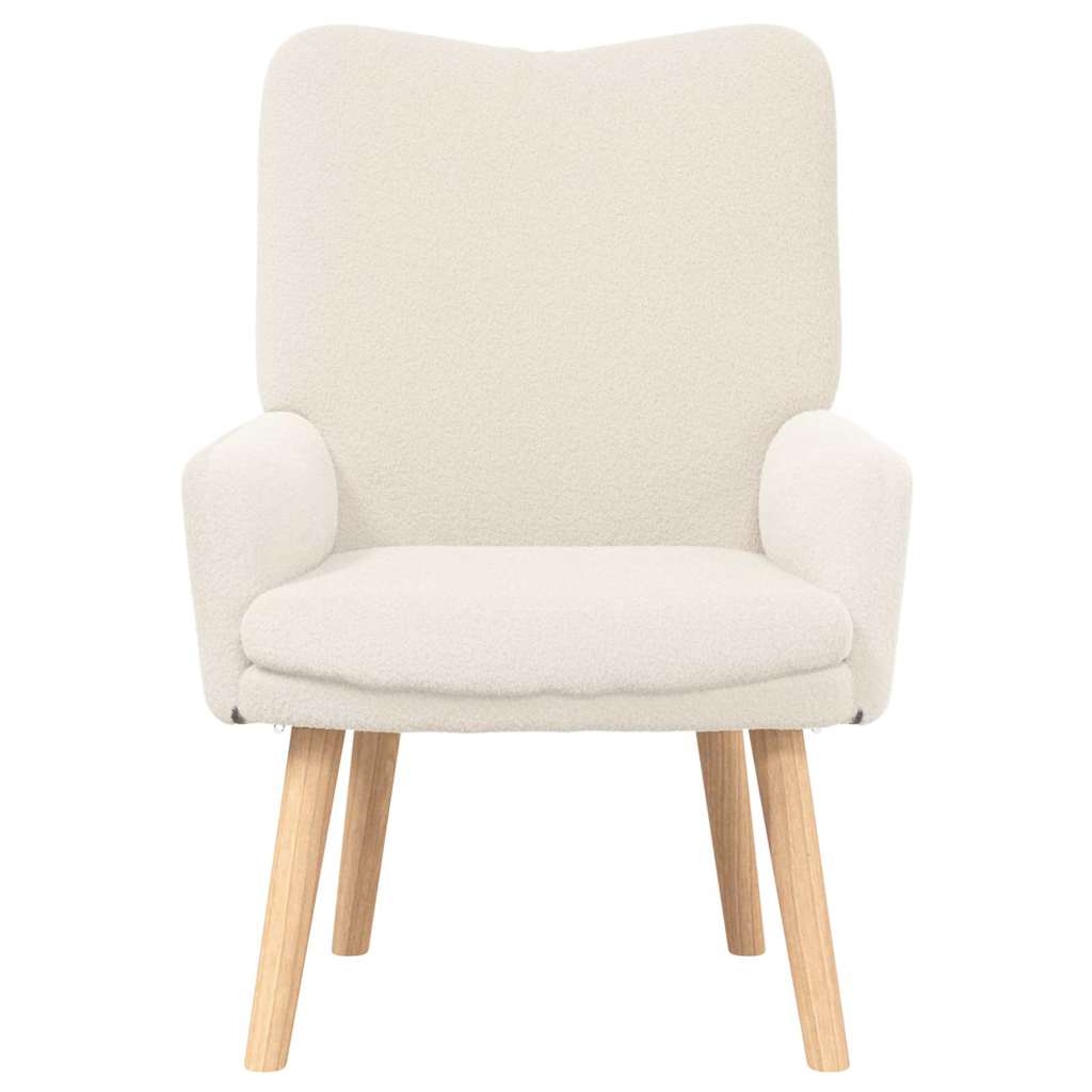 poltrona Crema 63 x 67 x 94 cm Tessuto di Pecora e Plywood | homemem39