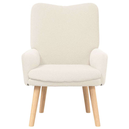 poltrona Crema 63 x 67 x 94 cm Tessuto di Pecora e Plywood | homemem39