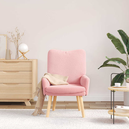 poltrona Rosa 63 x 67 x 94 cm Tessuto di Pecora e Plywood | homemem39