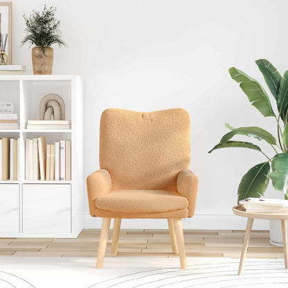 poltrona Beige 63 x 67 x 94 cm Poliestere e compensato