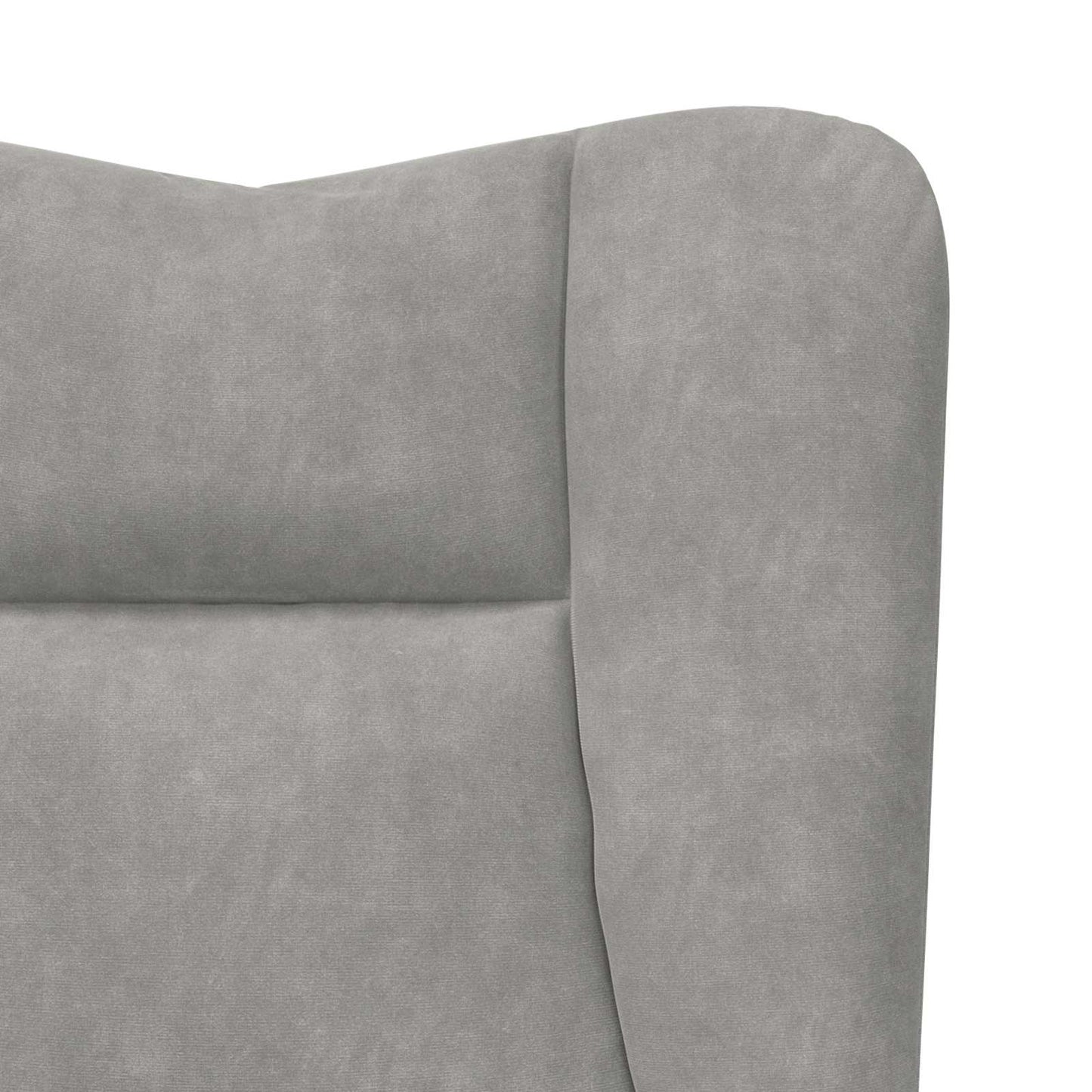 poltrona Grigio chiaro 63 x 67 x 94 cm Velluto