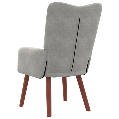 poltrona Grigio chiaro 63 x 67 x 94 cm Velluto
