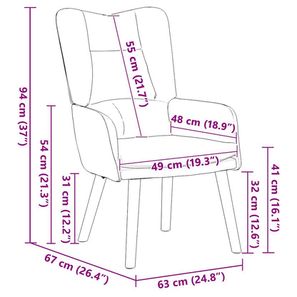poltrona Rosa 63 x 67 x 94 cm Velluto