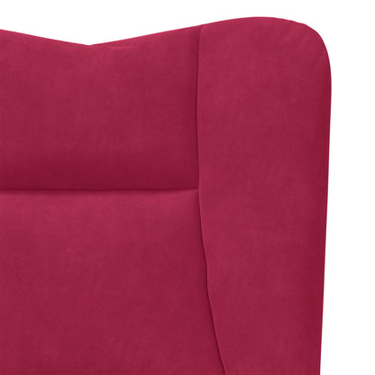 poltrona Rosso Vino 63 x 67 x 94 cm Velluto | homemem39