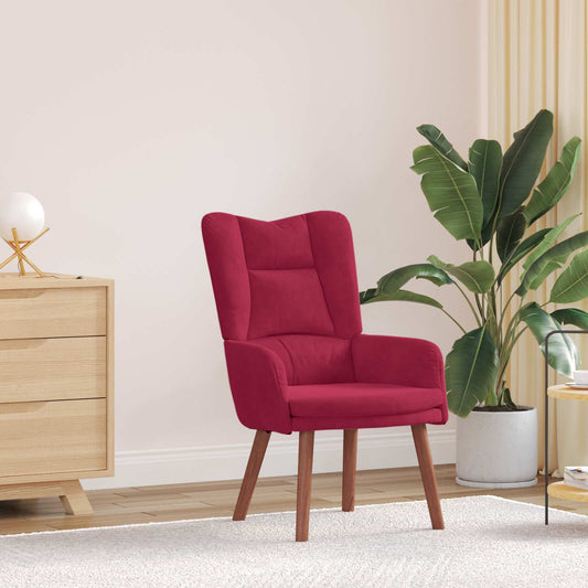 poltrona Rosso Vino 63 x 67 x 94 cm Velluto